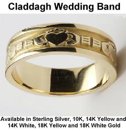 Claddagh Wedding Band Ring