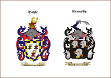 Double Print with Family Crest