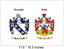 Double Print with Family Crest