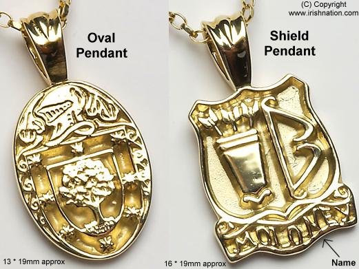 Family Pendants on Irish Jewellery  Family Crest Pendant  Penants