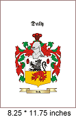 Single Print with Family Crest