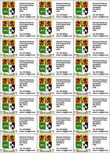 Unusual Irish Gifts: Family Crest Labels