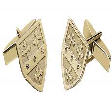 Select Gifts Macmurray Ireland Family Crest Surname Coat Of Arms Gold Cufflinks Engraved Box 