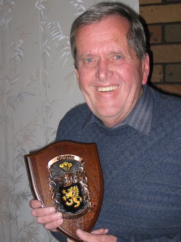 John Griffin happy with his Griffin Plaque