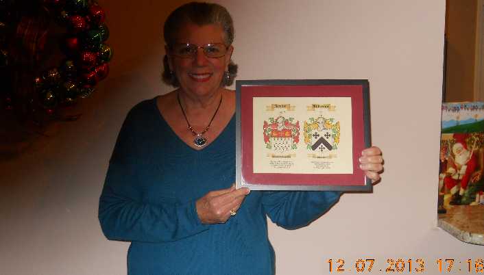 Taylor Family Crest Print Framed